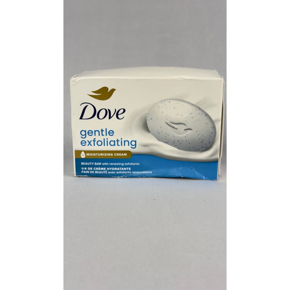 Dove Gentle Exfoliating Beauty Bar Soap with Moisturizing Cream 3.75 oz